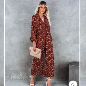 Smocked ruffle jumpsuit